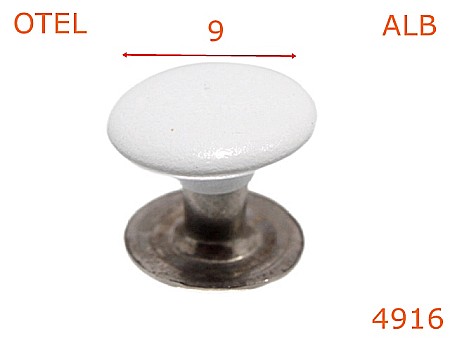 Capse rapide - 4916/Capsa rapida cu capacul vopsit-9-mm-otel--alb-----