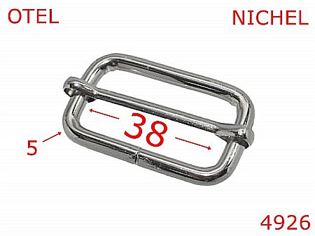 Catarame cu reglaj - 4926/Catarama reglaj lungime curea-38-mm-otel-5-nichel-1B1----