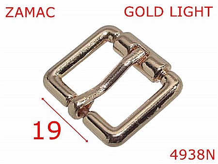 Catarame poseta - 4938G/Catarama marochinarie sau incaltaminte-19-mm-zamac--gold light-6i1-6J2---