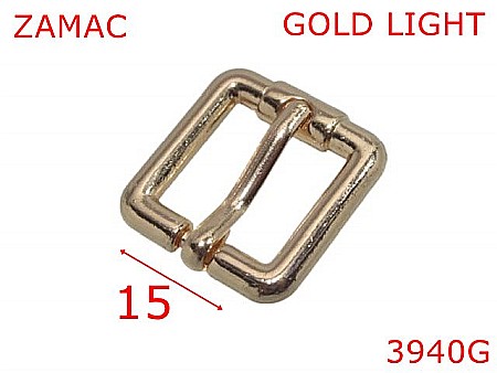 Catarame poseta - 4940G/Catarama marochinarie sau incaltaminte-15-mm-zamac--gold light-6i2----