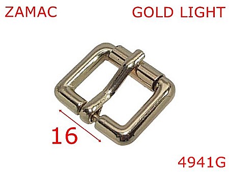Catarame poseta - 4941G/Catarama marochinarie sau incaltaminte-16-mm-zamac--gold light-7J3----