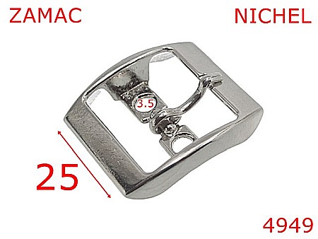 Catarame poseta - 4949/Catarama marochinarie sau incaltaminte-25-mm-zamac--nichel-7C2----