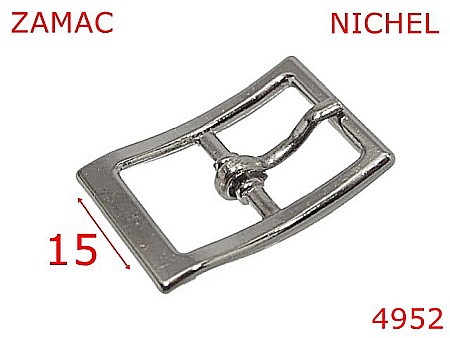 Catarame poseta - 4952/Catarama marochinarie sau incaltaminte-15-mm-zamac--nichel-7C1-7B2----