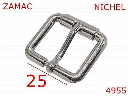 Catarame poseta - 4955/Catarama marochinarie sau incaltaminte-25-mm-zamac--nichel-6i3----