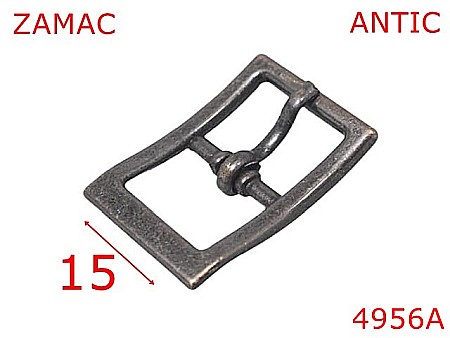 Catarame poseta - 4956A/Catarama marochinarie sau incaltaminte-15-mm-zamac--antic-7B4-7B5-7B2----