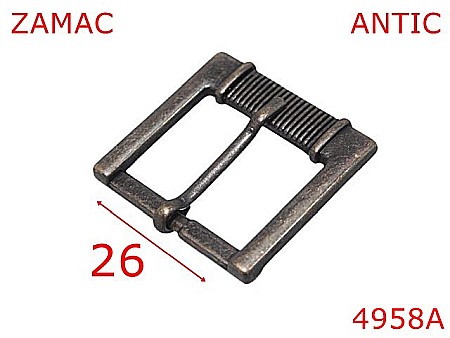Catarame poseta - 4958A/Catarama marochinarie sau incaltaminte-26-mm-zamac--antic-7A2----