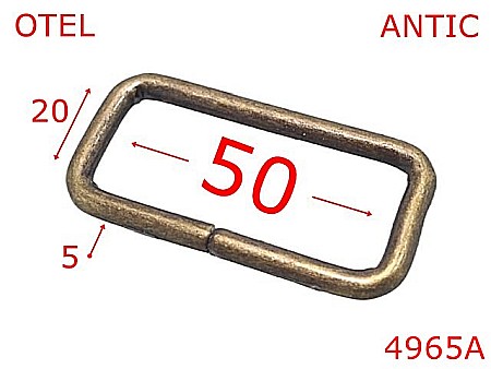 Inele dreptunghiulare - 4965A/Inel dreptunghiular pentru genti si truse-50-mm-otel-5-antic-4b8----