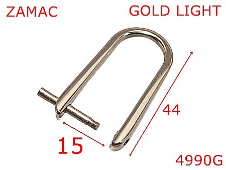 Inele D - 4990G/Inel D demontabil pentru posete si genti-15-mm-zamac--gold light-2.E.2----