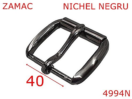 Catarame - 4994N/Catarama cu rola pentru Jeans-40-mm-zamac--nichel negru-----
