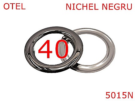 Ocheti metalici draperie si prelate - 5015N/Ocheti marochinarie si draperie-40-mm-otel--nichel negru-----