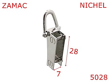 Sustinatori poseta - 5028/Sustinator metalic lateral poseta -28-mm-zamac--nichel--13B18---