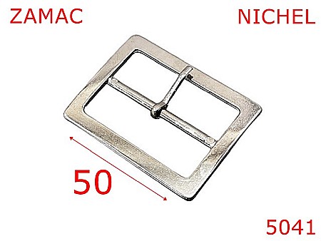 Catarame poseta - 5041/Catarama metalica confectii pielarie -50--zamac--nichel-6D4----
