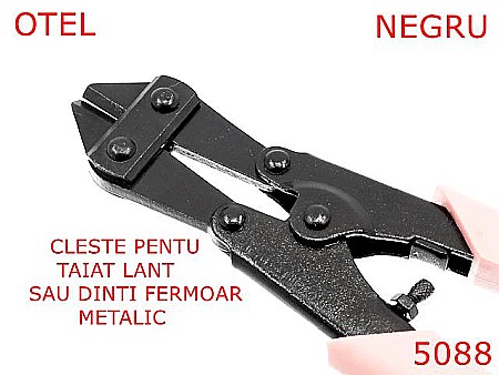 Utilaje - 5088/Cleste pentru taiat lant si dinti de fermoar-220-mm-otel--negru-----