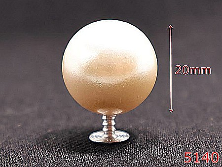 Accesorii confectii - 5140/Perla sidef artficiala cu picior de montaj-20-mm-plastic--sidef-----