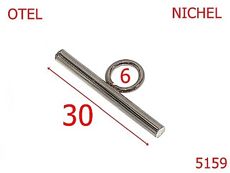 Blocaj de lant - 5159/Blocator de lant pentru marochinarie-30-mm-zamac--nichel-21 B 9----