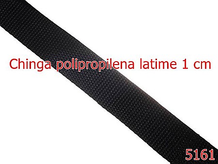 Noutati - 5161/Chinga Polipropilena 1Cm-1-M-polipropilena--negru-----