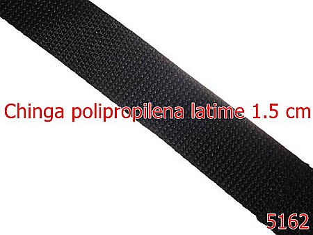 Noutati - 5162/Chinga Polipropilena 1.5 Cm -1-M-polipropilena--negru-----