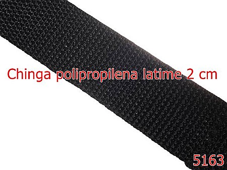 Noutati - 5163/Chinga Polipropilena 2 Cm-1-M-polipropilena--negru-----
