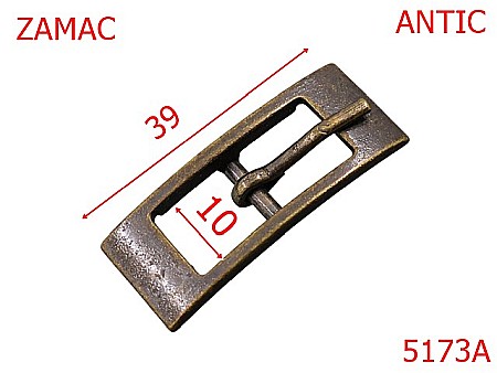 Noutati - 5173A/Catarama Inalta Pentru Confectii Marochinarie-10-mm-zamac--antic-7B6----