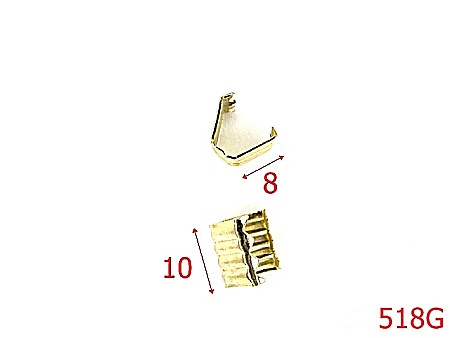 Clema - 518G/CLEMA PRINDERE GOLD-10x8-mm---gold-C36