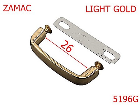 Sustinatori poseta - 5196G/Pasant Sustinator Poseta-26-mm-zamac--gold light-----