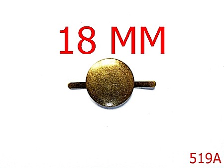 Accesorii metalice pentru marochinarie - 519A/ORNAMENT 18 MM/ANTIK-18-mm---antic-----S10