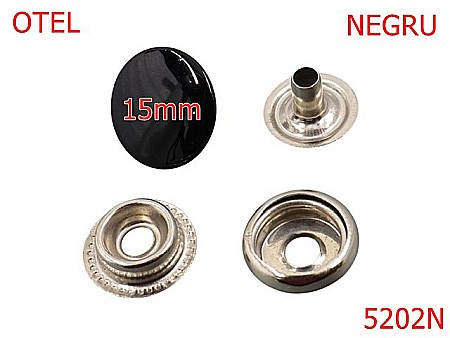 Noutati - 5202N/Butoni  Manusa Capac Vopsit-15-mm-otel--negru-----