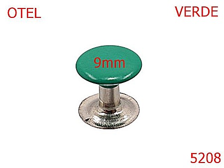 Capse rapide - 5208/Capsa Rapida Simpla Cu Capac Vopsit-9-mm-otel--verde-----