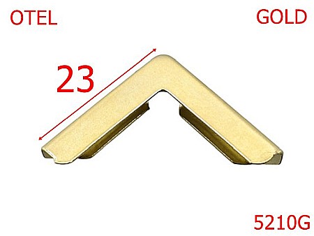 Coltare - 5210G/Coltar Pentru Mape ,Pielarie-23-mm-otel--gold-----