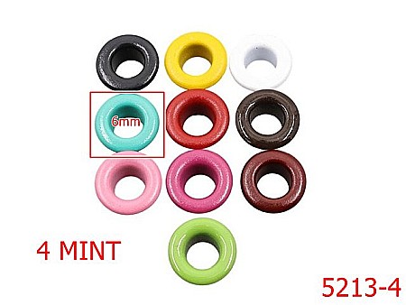 Ocheti - 5213-4/Ochet Vopsit Pentru Pielarie Si Incaltaminte-6-mm-otel--mint-----
