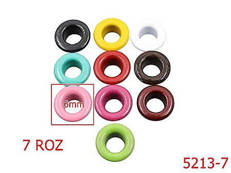 Ocheti - 5213-7/Ochet Vopsit Pentru Pielarie Si Incaltaminte-6-mm-otel--roz-----