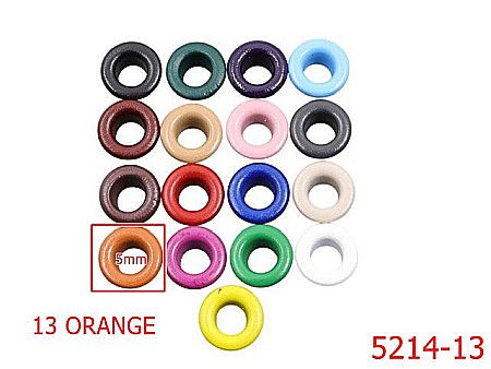 Ocheti - 5214-13/Ochet Vopsit Pentru Pielarie Si Incaltaminte-5-mm-otel--orange-----
