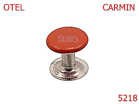 Capse rapide - 5218/Capsa Rapida Simpla Cu Capac Vopsit-9-mm-otel--carmin-3F7----
