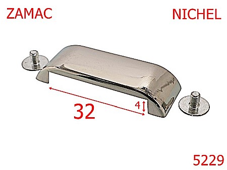 Sustinatori poseta - 5229/Pasant Sustinator Poseta-32-mm-zamac--nichel-----
