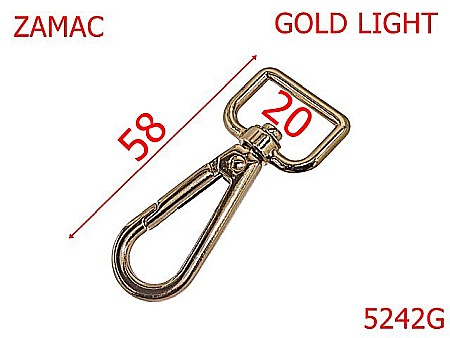 Noutati - 5242G/Carabina Articole Marochinarie-20-mm-zamac--gold light-5C5