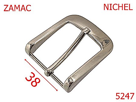 Noutati - 5247/Catarama Curea Barbateasca  -38-mm-zamac--nichel-----