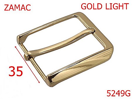 Noutati - 5249G/Catarama Curea Clasicabarbati-35-mm-zamac--gold light-----