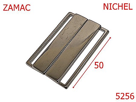 Noutati - 5256/Inchizatoare Pentru Elastic Lat-50-mm-zamac--nichel-14L9----