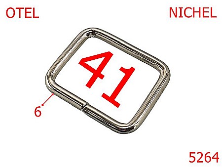 Noutati - 5264/Inel Rectangular Gros Marochinarie-41-mm-otel-6-nichel-----