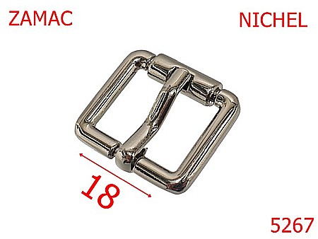 Noutati - 5267/Catarama Turnata Din Zamac Pentru Marochinarie -18-mm-zamac--nichel-----