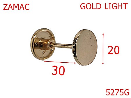 Noutati - 5275G/Gantera Ornamentala Pentru Marochinarie Si Incaltaminte-30-mm-zamac--gold light-----