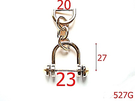 Sustinatori poseta - 527G/SUSTINATOR 23*20MM GOLD-23-mm---gold-----L27