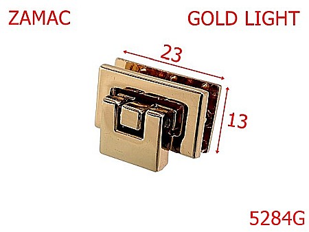 Noutati - 5284G/Mini Inchizatoare Prin Capac Pentru Posete-23X13-mm-zamac--gold light--13L4