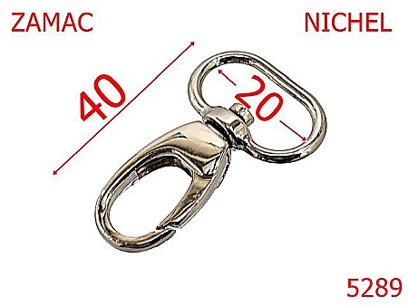 Noutati - 5289/Carabina Marochinarie ,Pielarie-20-mm-zamac--nichel-----