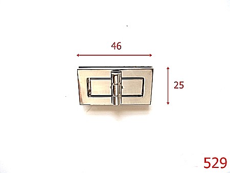 Inchizatori poseta - 529/INCHIZATOARE-46X25-mm---nichel-----