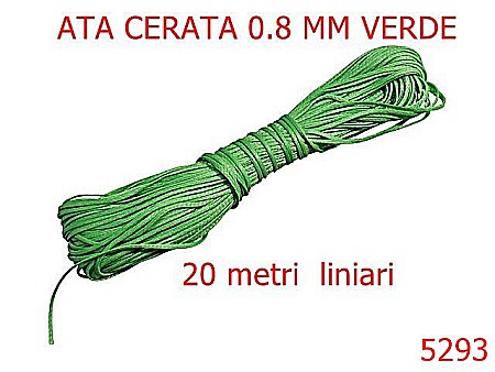 Ata Pentru Cusut - 5293/Ata Cerata Pentru Cusut Manual-0.8-mm-poliester--verde-----
