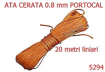 Ata Pentru Cusut - 5294/Ata Cerata Pentru Cusut Manual-0.8-mm-poliester--portocal-----