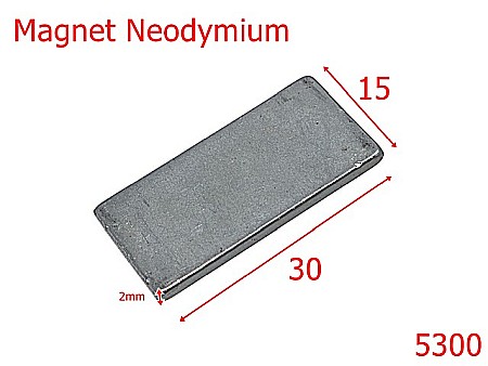 Noutati - 5300/Magnet Ascuns Dreptunghiular -30X15-mm-neodymium-2------