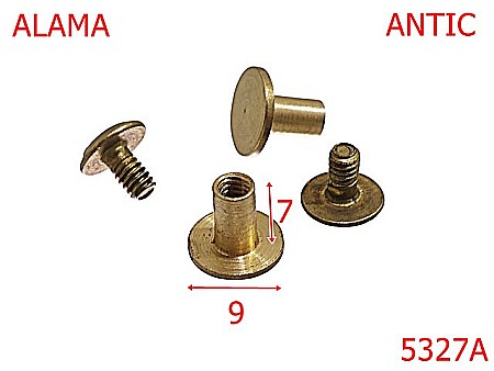 Suruburi fixare - 5327A/Surub Fixare Catarama-Curea-9-mm-alama-7-antic--L42