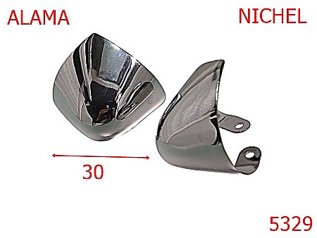 Noutati - 5329/Varf Metalic De Pantof Dama-30-mm-alama--nichel-----